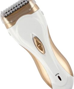 Afeitadora para mujer, dispositivo de afeitar eléctrico, acero inoxidable | en seco y húmedo, diseño respetuoso con la piel, cuerpo compacto, perfecto para cara, piernas, axilas, 5.6 x 2.2 x 1.4