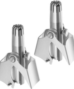 OUNONA Recortador de Vello Nasal Manual Portátil para Hombre, 2 Unidades, Diseño Exacto para Viaje