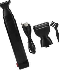 Afeitadora eléctrica portátil para de espalda, recortadora con ajustable para cuidado de todo cuerpo, dispositivo de afeitado, recortadora de espalda de limpieza rápida