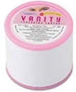 3 bobinas Vanity Antibacterial Ceja Hilo | Depilación del vello facial | Hilos de algodón Vanity