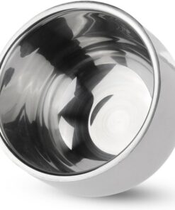Healeved Tazón De Afeitar De Acero Inoxidable Cuenco Para Jabón De Afeitar Accesorio Para Cuidado Masculino Para Barberías y Uso Personal
