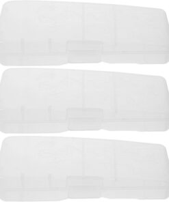 ULTECHNOVO Caja Transparente para Maquinillas de Afeitar Manuales Estuche Portátil para Viaje 3 Unidades Soporte de Plástico Resistente y Organizador Compacto para Afeitado Masculino