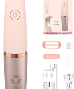 Afeitadora corporal inalámbrica, afeitadora eléctrica para mujeres | dispositivo de aseo en seco y húmedo con recorte cómodo, removedor de facial y bikini, personal interactiva para pi