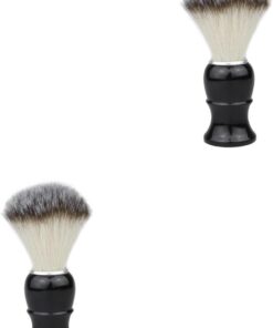 Healeved 2piezas Cepillo De Afeitar Para Herramienta De y Limpieza Para Hombres Cepillo y Portátil Para Cuidado Personal Del Barbudos