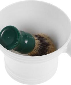 Ciieeo Kit para Cuidado de Vello Facial Hombre con Cuenco para Crear Espuma Grande y Brocha Suaveza con Mango Antideslizante para Afeitado Diario y Viaje Facilita Rutina y Limpieza