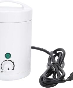 Mini calentador de cera para depilación, máquina de calentador de cera de viaje portátil profesional con perilla de ajuste de temperatura de 6 engranajes para uso doméstico o salón