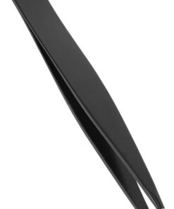 Pinzas Depiladoras de Cejas de Acero Inoxidable Negro 1.5mm para Depilación Facial Mujer Precisión y Minimiza Uso en Casa y Salones Profesionales