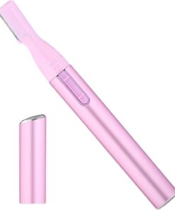 Afeitadora recortadora de cejas, cosmética a pilas, removedor de corporal con textura , herramienta de aseo de bikini con acabado, accesorio radiante moderno con estilo elegante, solución