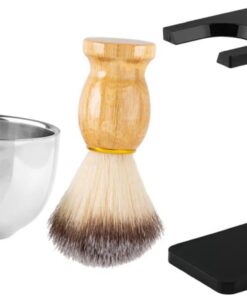 Kit Afeitado Hombre Brocha De Afeitar Cuenco Taza De Afeitar Soporte Para Brocha Herramientas De Afeitado