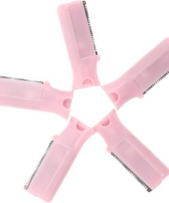 Ciieeo 5 Cabezales de Repuesto para Depilación, Recortadora Removedora, Acero Inoxidable, Rosa, Compatibilidad, para Vello Facial, Uso Diario y Viaje, para Mujeres