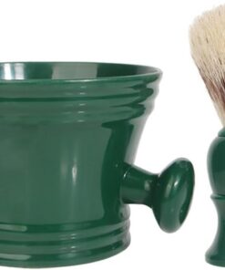 Ciieeo Kit de Afeitado Masculino Brocha de Jabón y Tazón para Crema de Afeitar, Cuenco de Barba para Cuidado Facial en Casa y Viajes, Accesorio Profesional para Limpieza y Espuma