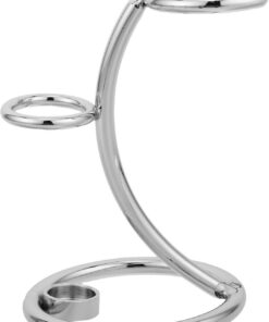 Happyyami Soporte para Maquinilla de Afeitar y Brocha Multifuncional de Acero Inoxidable para Baño y Encimera, Base Protectora para Afeitadora Eléctrica y Accesorios de Afeitado