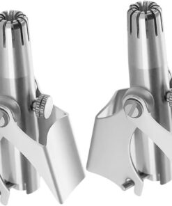ULTECHNOVO 2piezas Recortador de Vello Nasal Manual para Hombre Unidades Portátil para Viajes Herramienta de Depilación de Orejas y Nariz Fácil de Usar