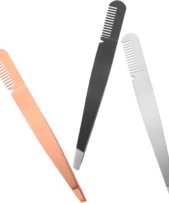 3piezas Pinzas Depilar Cejas Herramientas Maquillaje Diseño Ergonómico y Duradero