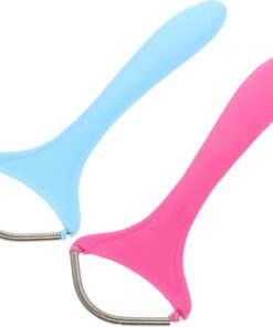 STOBAZA 2 piezas Depiladora Facial Manual con Resorte Herramienta para Eliminación Precisa de Rostro Cuello y Labios Diseño Antideslizante para Uso Seguro y Eficaz Mujeres
