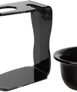 Generic Juego de Afeitado para Hombre 3 Piezas Acrílico Brocha para Barba, Cuenco para Espuma de Afeitar y Soporte, Kit Cuidado Bigote Portátil para Uso en Casa y Viajes, Herramienta