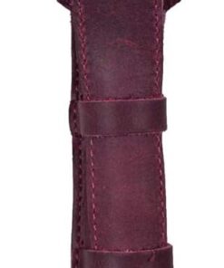 Hide & Drink, funda protectora de cuero de doble filo para afeitar, funda de viaje, hecha a mano, incluye 101 años de garantía:: Sangria