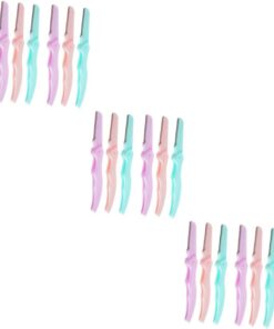 Healeved 3 Piezas 2 6 Piezas maquinilla de afeitar de cejas pinza para cejas maquinilla de afeitar facial para mujer eyebrow razor cuchilla para cejas ferramentas removedor de cejas vara