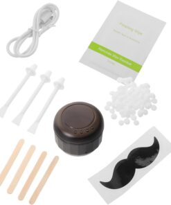 Cabilock Mini Máquina de Depilación Cera para Mujer, Control de Temperatura Uniforme y Diseño de Silicona, Adecuado para Uso en Casa y Oficina