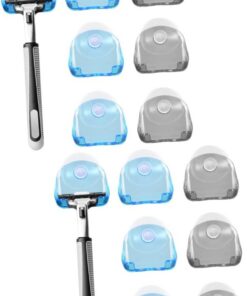 Healeved 12 Piezas Soporte De La Maquinilla De Afeitar De La Ventosa Ganchos Porta Cuchillas Ganchos Removibles Para Colgar Ganchos De Pared Del Baño El Plastico Gancho De Toalla Mochila