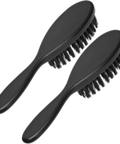 Healeved Cepillo para Hombre y Peine para Bigote 2 Piezas, Abs y Cerdas Suaves, Desenreda y Elimina Aceite, para Casa y Viaje