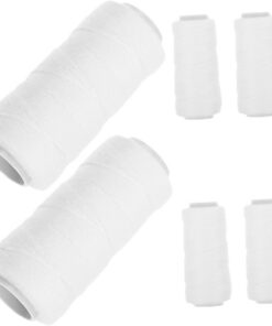 Hilo de Algodón para Depilación Facial Hilo, 6 Piezas | Blanco, Uso en Rutina de Belleza, Enhebrado de Hilos Depilatorios, Manejo Fácil y Eficaz