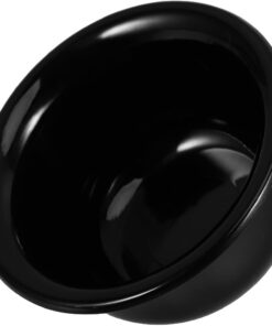 Cabilock Tazón para Taza de Afeitar Reutilizable de Plástico Negro Ligero Creación de Espuma para Uso Diario y Viaje en Hombres