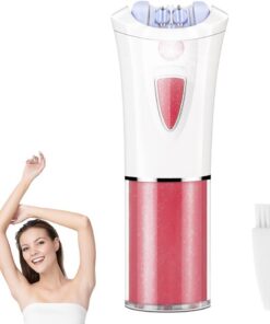 Depiladora facial inalámbrica para mujer, depiladora facial sin dolor con luz LED para mujer, adecuada para cara, axilas, 251007-05