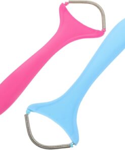 VICASKY Depiladora Facial Manual Resorte 2 Unidades para Mujer Depilación Indolora en Labio Superior y Cejas Portátil Tamaño Pequeño Colores Variados