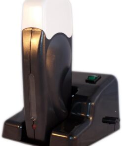 EpilWax Calentador de cera para roll-on de 100 ml con tapón desmontable, serie Black Style, dispositivo calentador de cera para fundir cartuchos de recarga (base modular, negro)