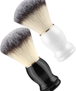 OUNONA 2piezas Cepillo De Limpieza Facial Cepillo De Afeitar Para Bigote Accesorios De Afeitado Para Hombre Brocha De Barbero Uso Baño
