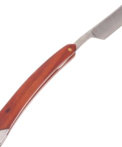 Maquinilla de Afeitar Manual de Acero Inoxidable, para Vello y Pelo Fino, Mango de Madera, Herramienta para Hombres
