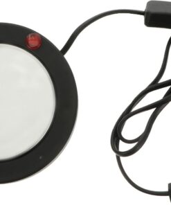 Estufa Eléctrica Mini para Derretir Cera de Velas, Negro | Abs y Cerámica de Vidrio, Diseño Delgado y Ligero, Calentamiento Rápido Larga Vida Útil