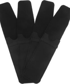 Estuche Protector para Maquinilla de Afeitar Manual 4piezas Cuero | Negro, Compacto y Portátil para Viaje, Diseño Elegante y Generoso, Paquete de 4 Unidades para Uso Profesional