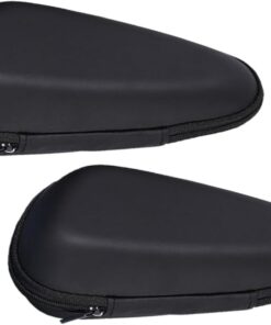 Happyyami Caja de Almacenamiento para Afeitadora de Eva, Negra, Portátil y Protectora, 2 Piezas, Adecuado para Viajes y Fácil de Llevar
