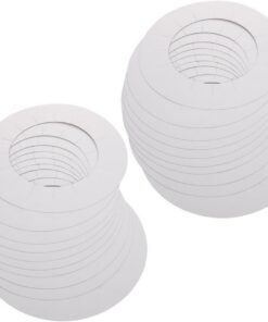 Collares Calentadores de Cera Redondos de Papel Recubierto, 50 Piezas | Protección para Ollas y Máquinas de Depilación, Color Blanco, Uso en Salones Casa