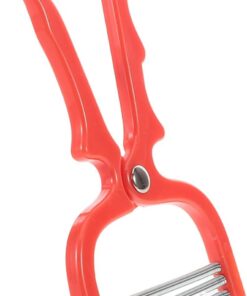 Depiladora Facial Manual para Mujer, Resorte, Metal y Plástico | Labio y Mentón, Color Rojo, Diseño Portátil y Delicado, Uso Versátil para Piel Sensible