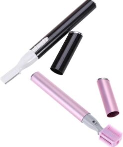 Ciieeo Maquinilla de Afeitar para Cejas y Recortadora Corporal Portátil para Mujeres, 2 Piezas, Material Aluminio y Abs, Peine, sin Batería
