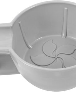 Healeved Tazón De Afeitar Para Hombre Espuma, Cuenco De Plástico Grande Antideslizante, Volumen Amplio Para Generar Espuma, Color Gris, Uso En Barbería y Hogar