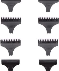 Paquete de 8 peines de corte de pelo de 1 mm, 2 mm, 3 mm, con cubierta protectora para recortadora eléctrica vintage T9 T-Blade - Juego de herramientas de corte de peluquería