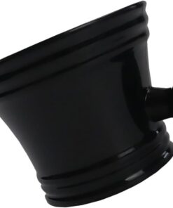 Taza de Afeitar Resistente al Desgaste Negra, Compacta y Portátil para Afeitado y Cuidado Barba, Cuenco Práctico para Jabón de Afeitar en Casa y Viajes