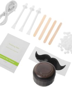 STOBAZA Mini Depiladora Calentador de Cera para Mujer, Calentamiento Gradual y Control de Temperatura Uniforme, Material de Silicona, Adecuado para Uso en Casa y Oficina