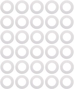 Ciieeo Almohadillas Protectoras Aplicables para Máquina de Cera, Anillos Calentadores Dentados, Papel para Calentador de Cera, 50 Piezas, Antidesbordamiento para Depilación Profesional