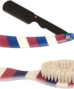Healeved Cuchilla Barbero Brocha De Afeitar Kit Completo Para Cuidado De Hombre Afeitado Masculino Manual