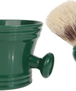 STOBAZA Kit de Cuidado y Taza de Espuma Portátil para Hombres para Afeitar el Vello Facial Brocha de Cerda Adecuado para Uso en Casa y Viaje