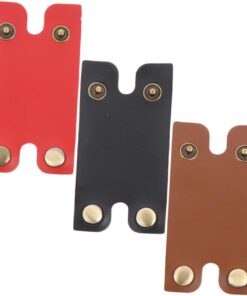 VALICLUD Fundas Protectoras Para Cabezales De Maquinilla De Afeitar De Seguridad 3 Piezas Tamaño Estándar Colores Rojo, Negro y Marrón Para Uso Masculino En Cuidado Personal