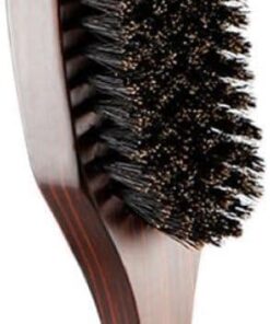 Ciieeo Cepillo para Bigote y Cabello de Cerdas Naturales Mango de Madera para Peinar, Moldear y Limpiar, Adecuado para Uso en Salón y Cuidado Personal