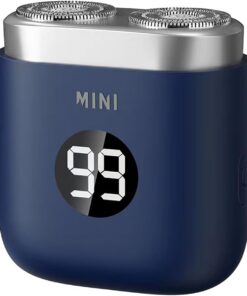 Recortadora de barba portátil - Afeitadora eléctrica para hombres | herramienta de aseo recargable | Mantenimiento de la barba compacto, ligero, apto para viajes, rápido y sencillo, ABS y acero