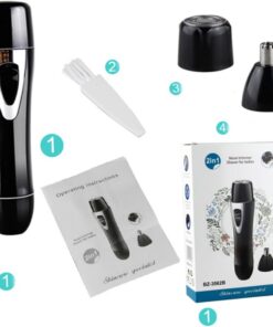 Happyyami Depiladora Eléctrica Segura y Resistente al Agua para Mujeres Afeitadora Facial Nariz Motor 130 y Material Abs