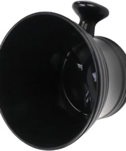 LIFKOME Taza de Afeitar Base Redondeada de Abs Resistente al Desgaste y Diseño Elegante Fácil de Almacenar para Uso en Viajes y Cuidado Facial